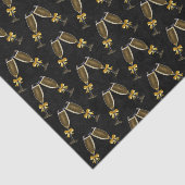 Champagneglazen klinken samen tissuepapier (Detail)