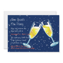 Champagneglazen Nacht - Oud en Nieuwfeest