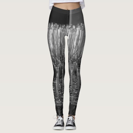 Champagneglazen ontworpen voor Leggings (Voorkant)