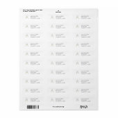 champagneglazen retouradres sticker (Full Sheet)