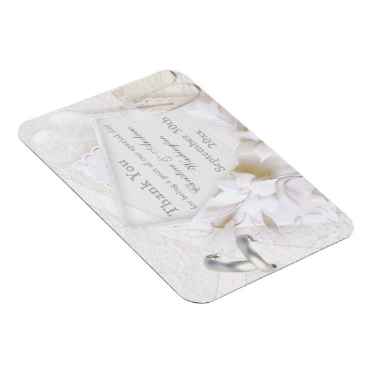 Champagneglazen & ringen Bedankt Trouwgunst Magneet (Rechterzijde)