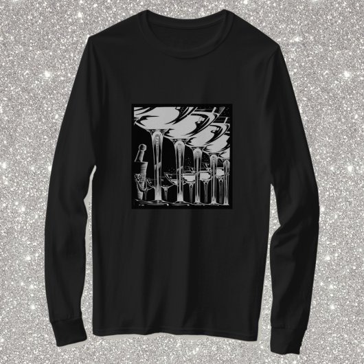 Champagneglazen T-shirt