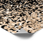 Champagnejurk Faux Glitter Sweet 16 Welkom Poster (Hoek)