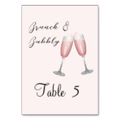 Champagnel Roze Vrijgezellenfeest Party Kaart (Achterkant)