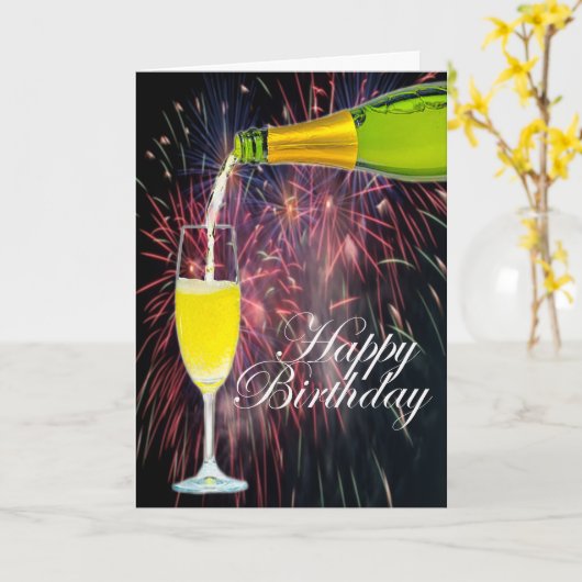 champagnetijd kaart (Gele Bloem)
