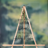 Champagnetoren Welkom duidelijk Acryl Teken Bord (Neutraal)