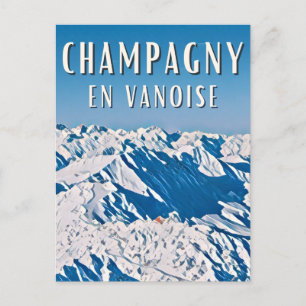 Champagny-en-Vanoise skigebied Briefkaart