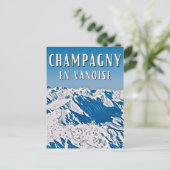 Champagny-en-Vanoise skigebied Briefkaart (Staand voorkant)