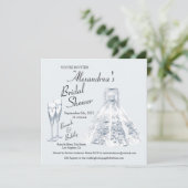 Champaign Brunch & Bubbly Vrijgezellenfeest Kaart (Staand voorkant)