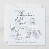 Champaign Brunch & Bubbly Vrijgezellenfeest Kaart (Voorkant)