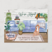 Champaign Cockapoo Cozy New Home        MovingAnno Aankondigingskaart (Voorkant)