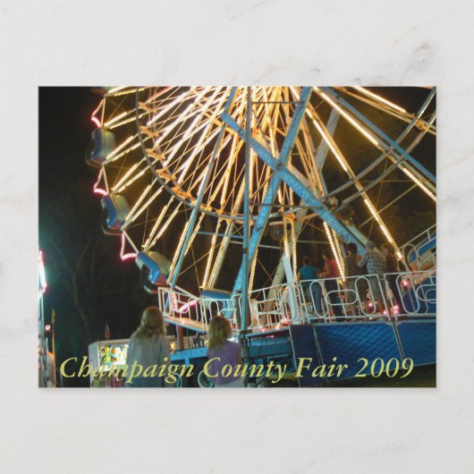 Champaign County Fair 2009 Briefkaart (Voorkant)