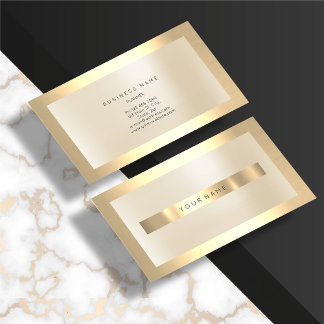 Champaign Gold Glass Lijst Minimale Ivory Visitekaartje
