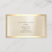 Champaign Gold Glass Lijst Minimale Ivory Visitekaartje (Achterkant)