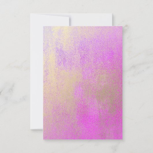 Champaign Gold helder Roos roze minimumaantal meta Kaart (Achterkant)