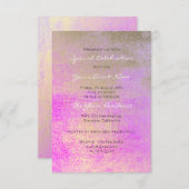 Champaign Gold helder Roos roze minimumaantal meta Kaart (Voorkant / Achterkant)