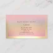 Champaign Gold Lijst Metallic Ombre Luxury VIP Visitekaartje (Achterkant)
