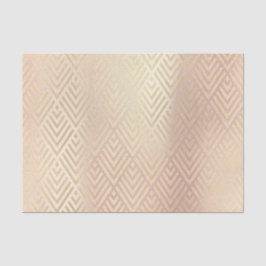 Champaign Gold Metallic Roze Rovron Art Deco Tissuepapier