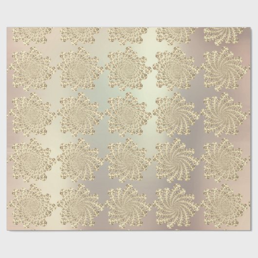 Champaign Gold Swarovski Crystals Spirale Infinity Cadeaupapier (Vlak)