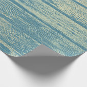 Champaign Gold Wood Shabby Blue Pastel Cadeaupapier (Hoek)