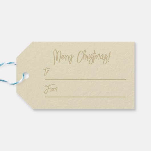 Champaign Joyoux Noel Cadeaulabel (Achterkant Horizontaal)