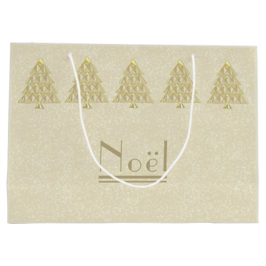 Champaign Joyoux Noel Gift Bag Groot Cadeauzakje (Achterkant)