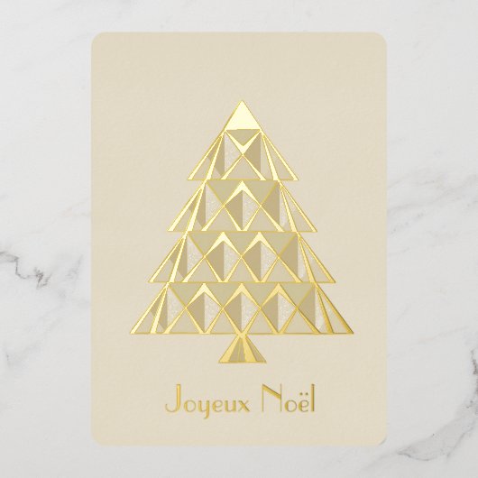 Champaign Joyoux Noel Photo Christmas Kaart (Voorkant)