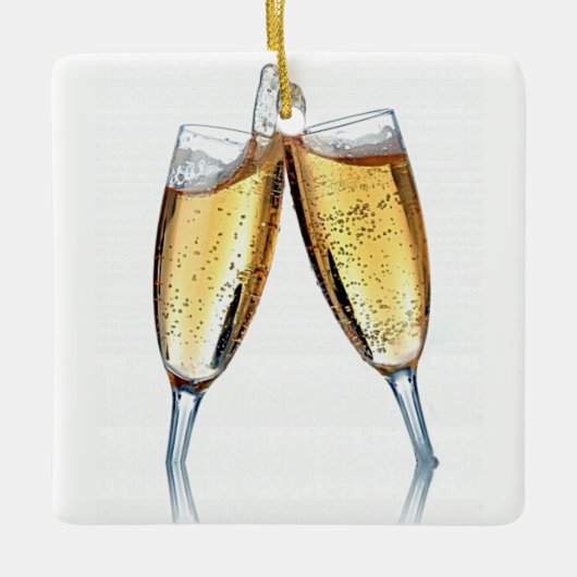 **CHAMPAIGN TOAST** CHRISTMAS ORNAMENT (Voorkant)