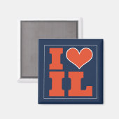 Champaign Urbana (IL) Football Watch Party Koelkas Magneet (Voorkant / Achterkant)