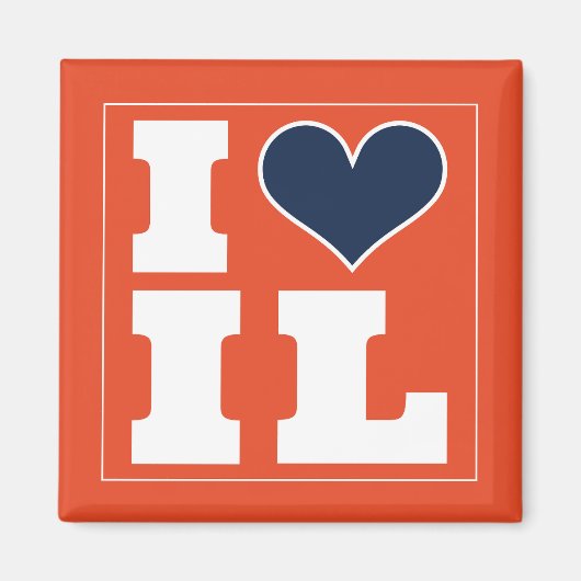 Champaign Urbana (IL) Football Watch Party Koelkas Magneet (Voorkant)