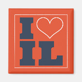 Champaign Urbana (IL) Football Watch Party Koelkas Magneet (Voorkant)