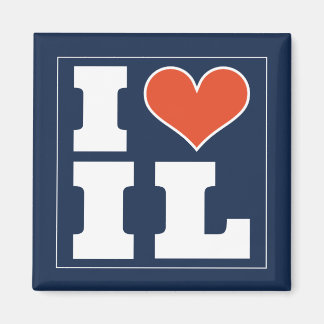 Champaign Urbana (IL) Football Watch Party Koelkas Magneet