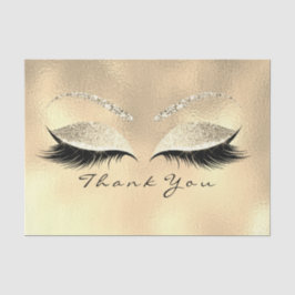 Champaigne Bridal Gold Glitter Dank je ogen Tissuepapier