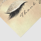 Champaigne Bridal Gold Glitter Dank je ogen Tissuepapier (Detail)