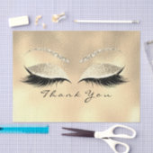 Champaigne Bridal Gold Glitter Dank je ogen Tissuepapier (Craft)