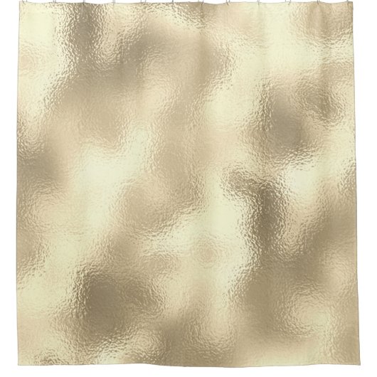 Champaigne Faux Gold Metallic Abstract glas Douchegordijn (Voorkant)