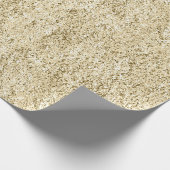 Champaigne Faux Gold Metallic gesmolten Abstract Cadeaupapier (Hoek)