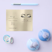 Champaigne Glitter Makeup Eye Lash Printerbrochure Flyer (Enkel)