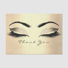 Champaigne Gold Blush Glitter Dank je Oogzijde Tissuepapier