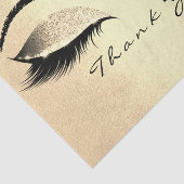 Champaigne Gold Blush Glitter Dank je Oogzijde Tissuepapier (Detail)