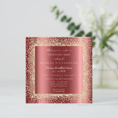 Champaigne Gold Glitter Black Burgundy Confett Kaart (Staand voorkant)