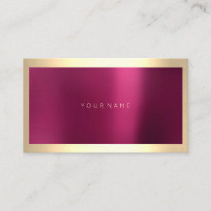 Champaigne Gold Lijst Metallic Burgundy Minimal Visitekaartje
