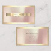 Champaigne Gold Lijst Parly Roos Gold Minimal Visitekaartje (Voorkant / Achterkant)