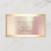 Champaigne Gold Lijst Parly Roos Gold Minimal Visitekaartje (Achterkant)