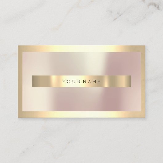 Champaigne Gold Lijst Parly Roos Gold Minimal Visitekaartje (Voorkant)