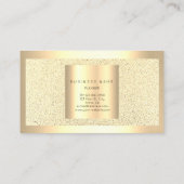 Champaigne Gold Metallic Lijst Faux Luxe Visitekaartje (Achterkant)