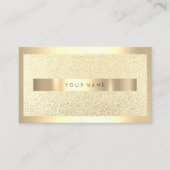 Champaigne Gold Metallic Lijst Faux Luxe Visitekaartje (Voorkant)