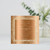 Champaigne Goud Glitter Zwart Confetti Honing VIP Kaart (Staand voorkant)