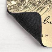 Champaigne Lux Gold Glitter Beauty Lashes Name Muismat (Hoek)