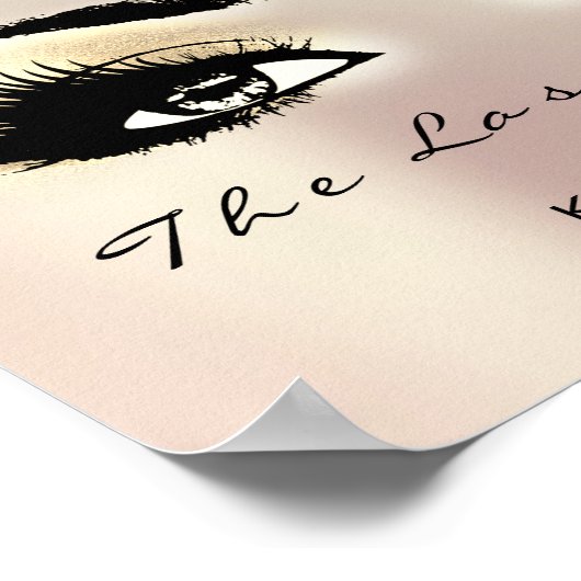Champaigne Name Makeup Artist Beauty Studio Lashes Poster (Hoek)